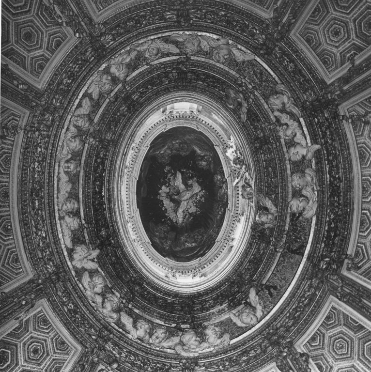 cherubini e colomba (decorazione plastica) by Raggi Antonio, Castelli Stefano, N